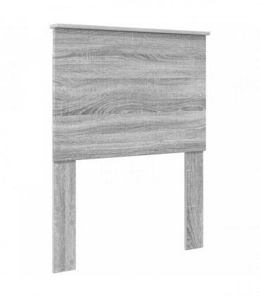 vidaXL Bed Frame Grey Sonoma and Silver 70 x 190 cm Engineered Wood