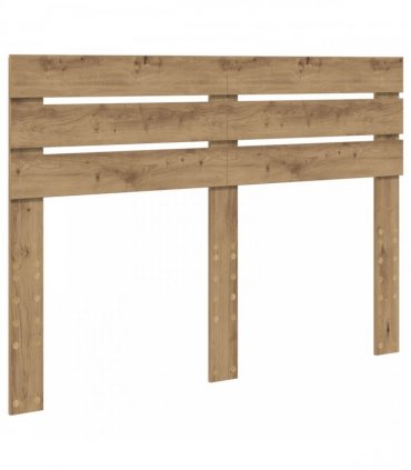 vidaXL Bed Frame Artisan oak 140 x 190 cm Solid Pine Wood