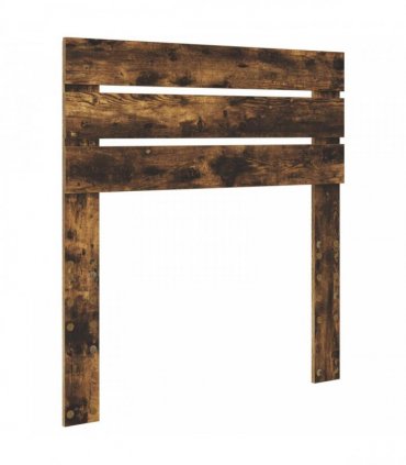vidaXL Bed Frame Smoked oak 100 x 200 cm Solid Pine Wood