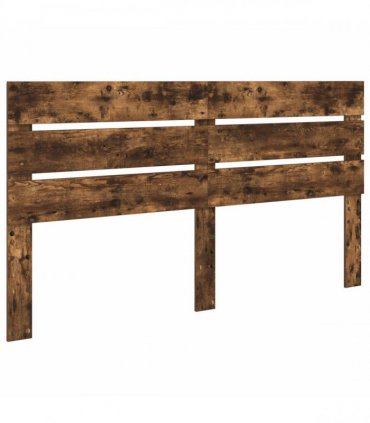 vidaXL Bed Frame Smoked Oak 180 x 200 cm Solid Pine Wood