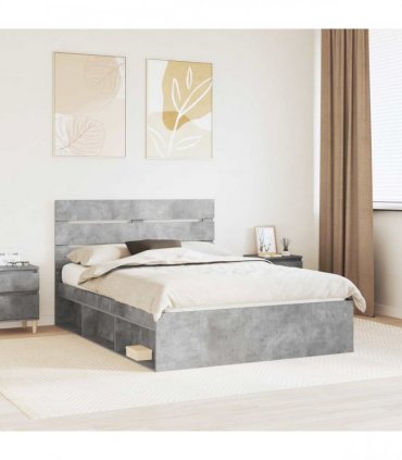 vidaXL Bed Frame with Headboard Concerte 160 x 200 cm Solid Pine Wood