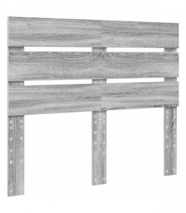 vidaXL Bed Frame Grey Sonoma 120 x 190 cm Solid Pine Wood