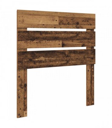 vidaXL Bed Frame with Headboard Old Wood 100 x 200 cm Solid Pine Wood