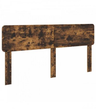 vidaXL Bed Frame Smoked Oak 200 x 200 cm Solid Pine Wood