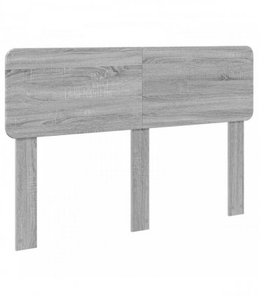vidaXL Bed Frame Grey Sonoma 150 x 200 cm Solid Pine Wood