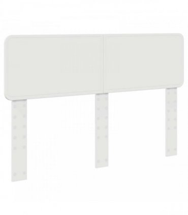 vidaXL Bed Frame with Headboard White 140 x 190 cm Solid Pine Wood