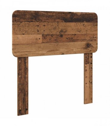 vidaXL Bed Frame with Headboard Old Wood 90 x 190 cm Solid Pine Wood