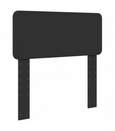 vidaXL Bed Frame with Headboard Black 75 x 190 cm Solid Pine Wood