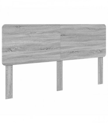 vidaXL Bed Frame Grey Sonoma 200 x 200 cm Solid Pine Wood