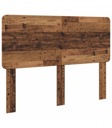 vidaXL Bed Frame with Headboard Old Wood 150 x 200 cm Solid Pine Wood