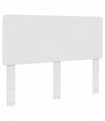 vidaXL Bed Frame with Headboard White 140 x 190 cm Solid Pine Wood