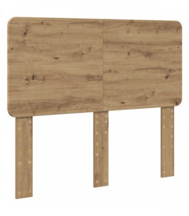 vidaXL Bed Frame Artisan Oak 120 x 200 cm Solid Pine Wood