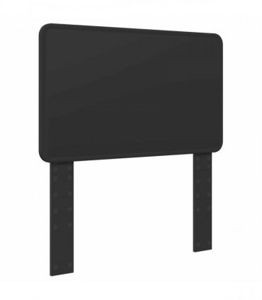 vidaXL Bed Frame with Headboard Black 75 x 190 cm Solid Pine Wood