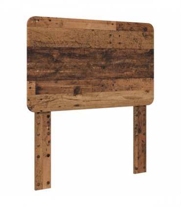vidaXL Bed Frame with Headboard Old Wood 75 x 190 cm Solid Pine Wood