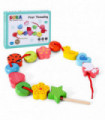 SOKA First Threading Wooden Toy Children Kids Lacing Beads Educational Toy