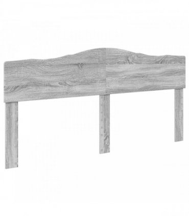 vidaXL Bed Frame Grey Sonoma 200 x 200 cm Solid Pine Wood