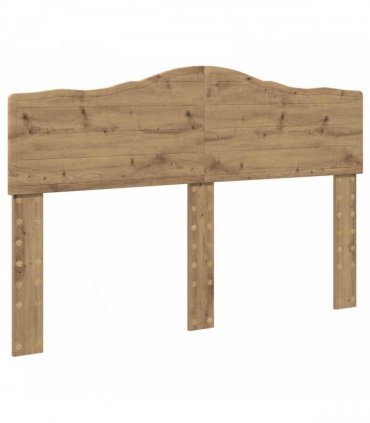 vidaXL Bed Frame Artisan Oak 150 x 200 cm Solid Pine Wood