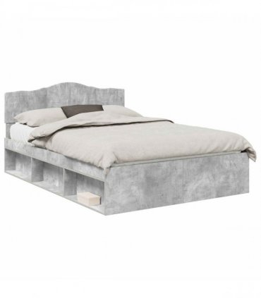 vidaXL Bed Frame with Headboard Concerte 140 x 200 cm Solid Pine Wood