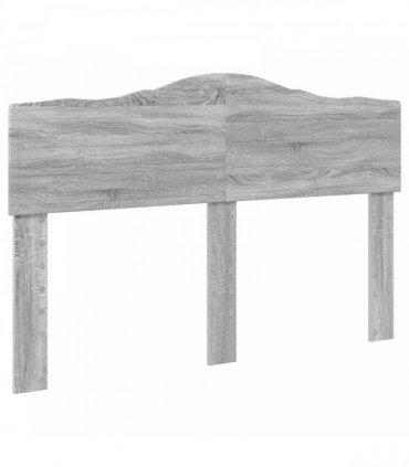 vidaXL Bed Frame Grey Sonoma 140 x 200 cm Solid Pine Wood