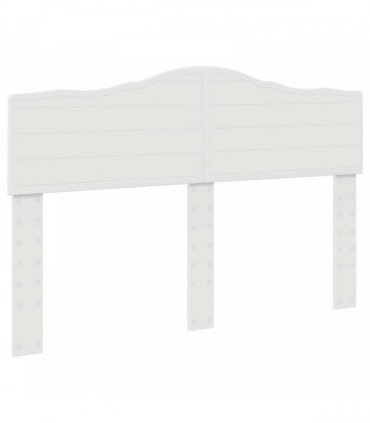 vidaXL Bed Frame with Headboard White 140 x 190 cm Solid Pine Wood
