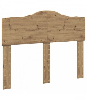 vidaXL Bed Frame Artisian Oak 120 x 190 cm Solid Pine Wood
