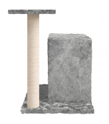 Cat Tree with Sisal Scratching Post Light Grey 51 cm