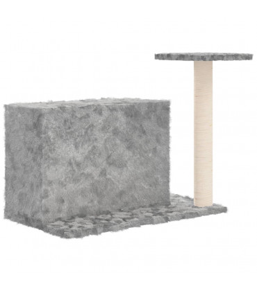 Cat Tree with Sisal Scratching Post Light Grey 51 cm