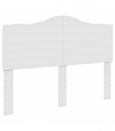 vidaXL Bed Frame with Headboard White 140 x 190 cm Solid Pine Wood
