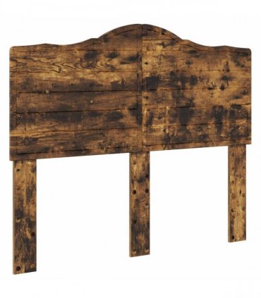 vidaXL Bed Frame Smoked Oak 120 x 200 cm Solid Pine Wood