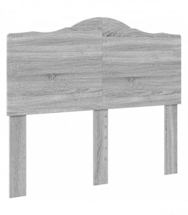 vidaXL Bed Frame Grey Sonoma 120 x 200 cm Solid Pine Wood