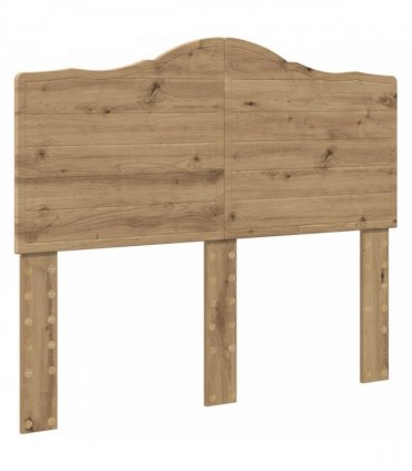 vidaXL Bed Frame Artisian Oak 120 x 200 cm Solid Pine Wood