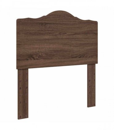 vidaXL Bed Frame with Headboard Brown Oak 75 x 190 cm Solid Pine Wood