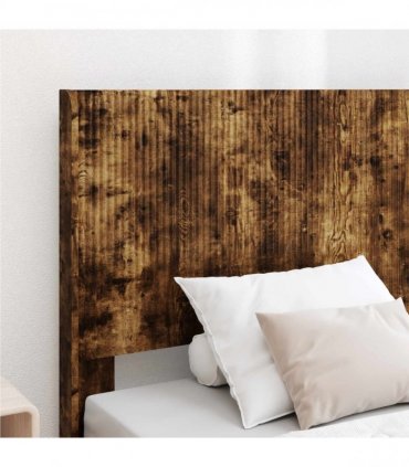 vidaXL Bed Frame with Storage and Headboard Smoked Oak 90 x 200 cm