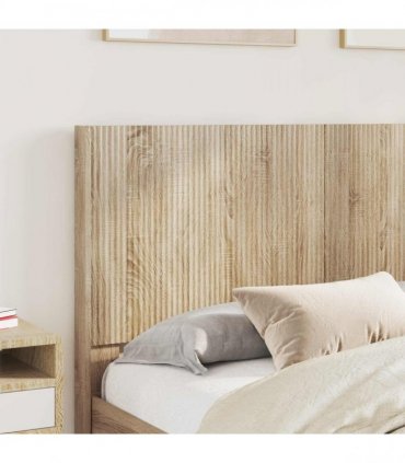 vidaXL Bed Frame with Storage and Headboard Sonoma Oak Engineered Wood