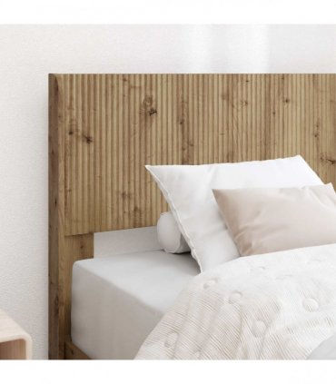 vidaXL Bed Frame with Storage and Headboard Artisan Oak 90 x 200 cm