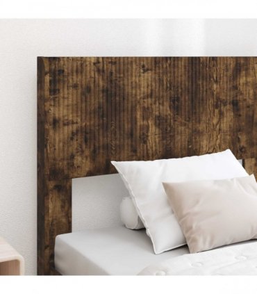 vidaXL Bed Frame with Storage and Headboard Smoked Oak 90 x 200 cm