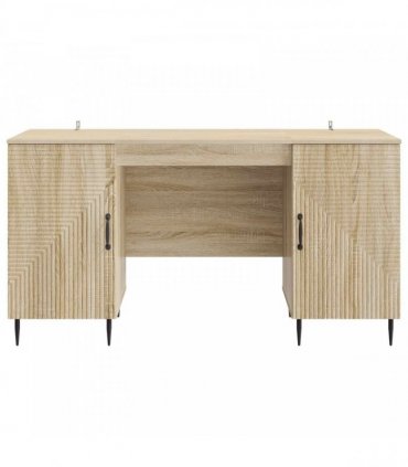 vidaXL Desk Sonoma Oak 142.5 x 50 x 75 cm Engineered Wood