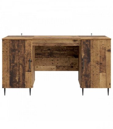 vidaXL Desk Old Wood 142.5 x 50 x 75 cm Engineered Wood