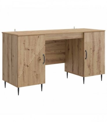 vidaXL Desk Artisan Oak 142.5 x 50 x 75 cm Engineered Wood