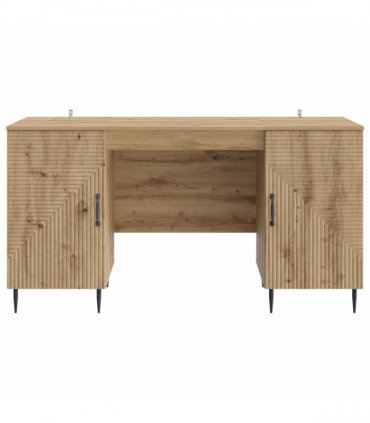 vidaXL Desk Artisan Oak 142.5 x 50 x 75 cm Engineered Wood