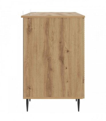 vidaXL Desk Artisan Oak 142.5 x 50 x 75 cm Engineered Wood