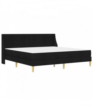vidaXL Bed Frame with Mattress Black 180 x 200 cm Fabric