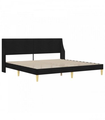 vidaXL Bed Frame with Mattress Black 180 x 200 cm Fabric