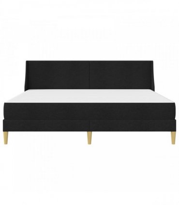 vidaXL Bed Frame with Mattress Black 180 x 200 cm Fabric