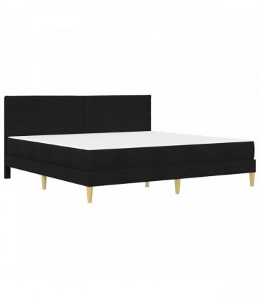 vidaXL Bed Frame with Mattress Black 180 x 200 cm Fabric