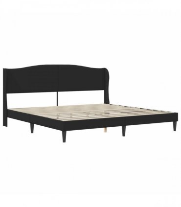 vidaXL Bed Frame with Mattress Black 180 x 200 cm Faux Leather