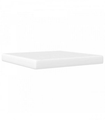 vidaXL Bed Frame with Mattress White 180 x 200 cm Faux Leather
