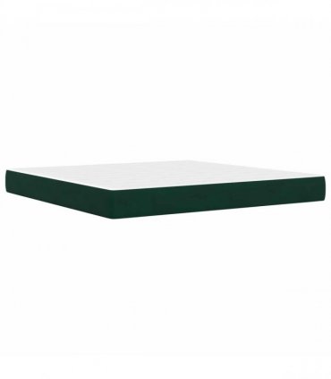 vidaXL Bed Frame with Mattress Black 180 x 200 cm Velvet