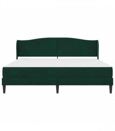 vidaXL Bed Frame with Mattress Black 180 x 200 cm Velvet