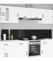 vidaXL Kitchen Backsplash 2 pcs Black 120 x 40 cm Tempered Glass
